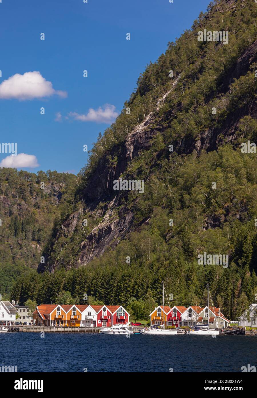 MO, MODALEN, NORWAY - Scenic village of Mo and marina, at end of ...