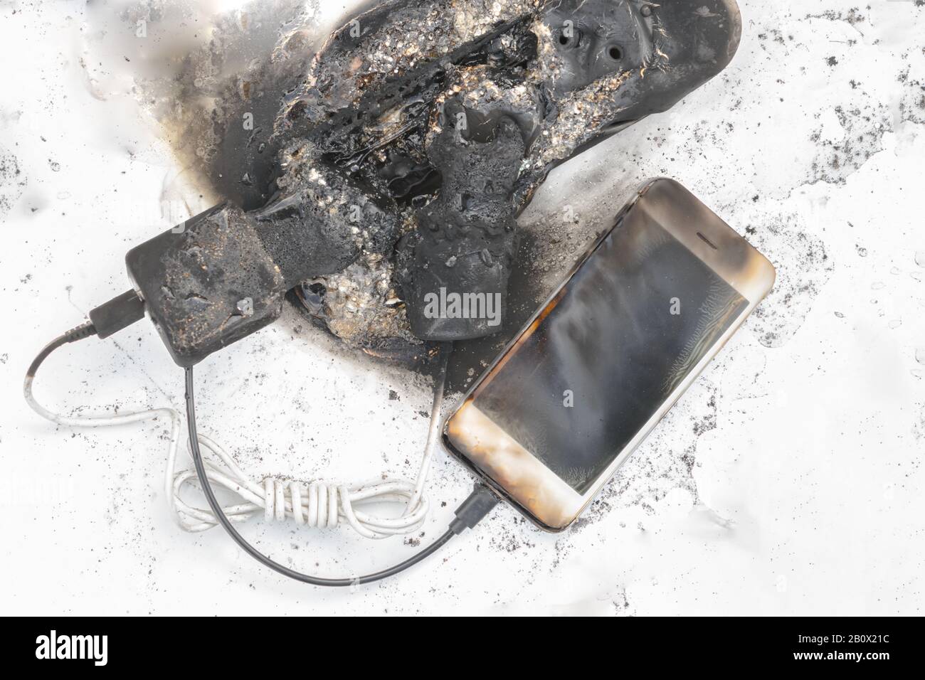 Phone charger fire hires stock photography and images Alamy