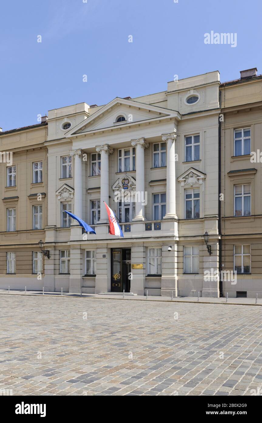 Croatian Parliament, Zagreb, Croatia, Balkans, Southeast Europe, Stock Photo