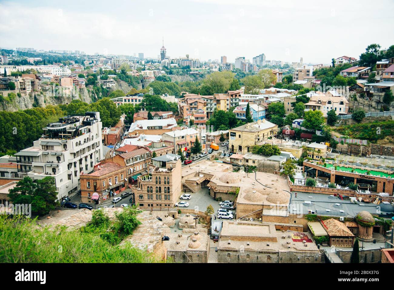 Tbilisi, september, 2019 Exterior of public bath in Tbilisi