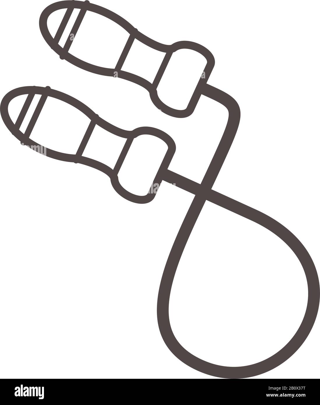 Line jump rope icon Stock Vector Images - Alamy