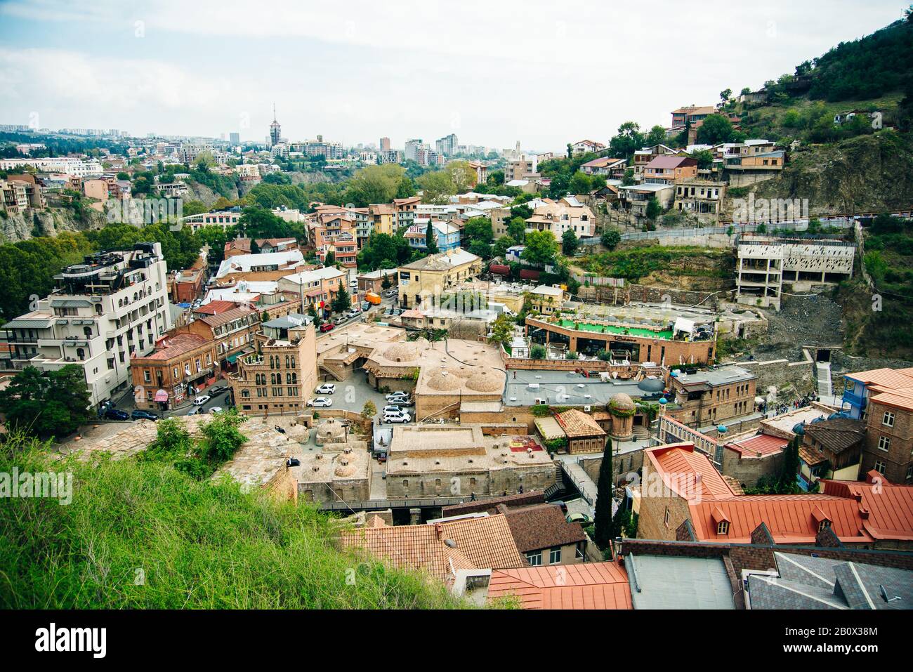 Tbilisi, september, 2019 Exterior of public bath in Tbilisi