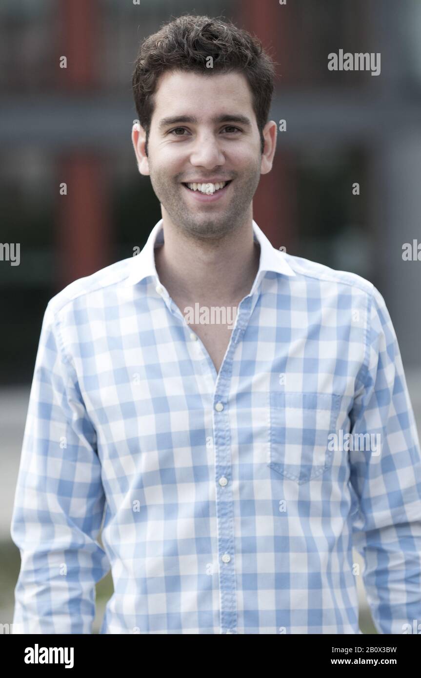 Smiling young man, portrait, Stock Photo
