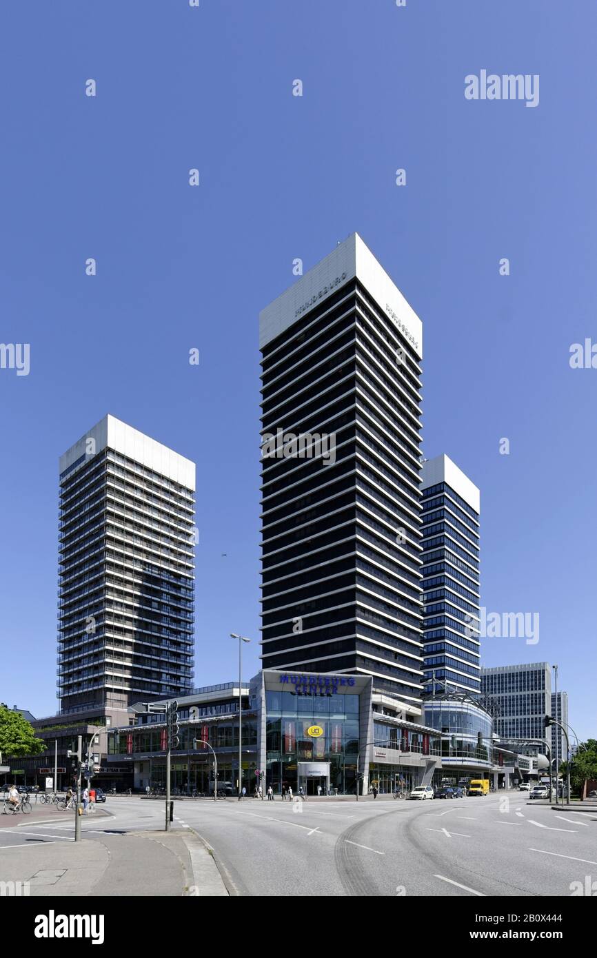 Mundsburg Towers Hamburg Germany Stock Photo Alamy