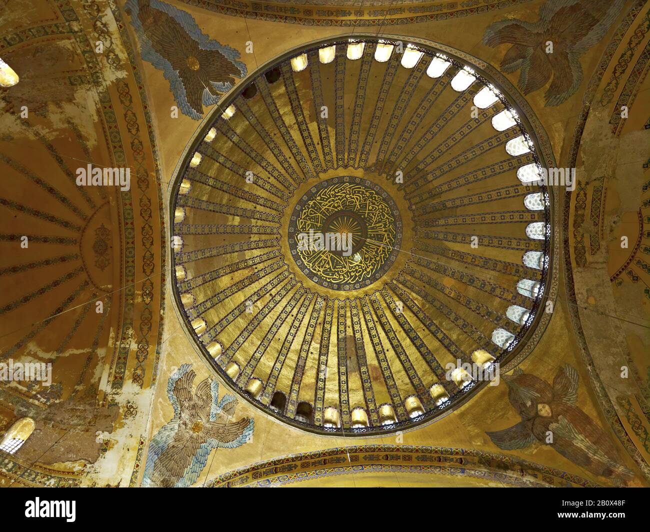 Dome of Hagia Sophia, Istanbul, Turkey, Stock Photo