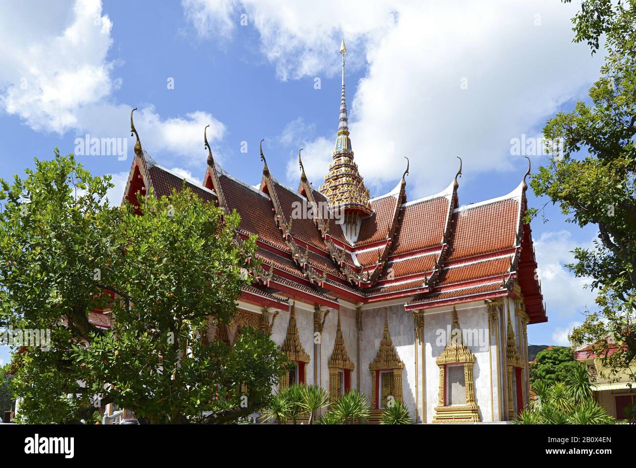 Temples, Phuket Island, Southern Thailand, Southeast Asia, Stock Photo