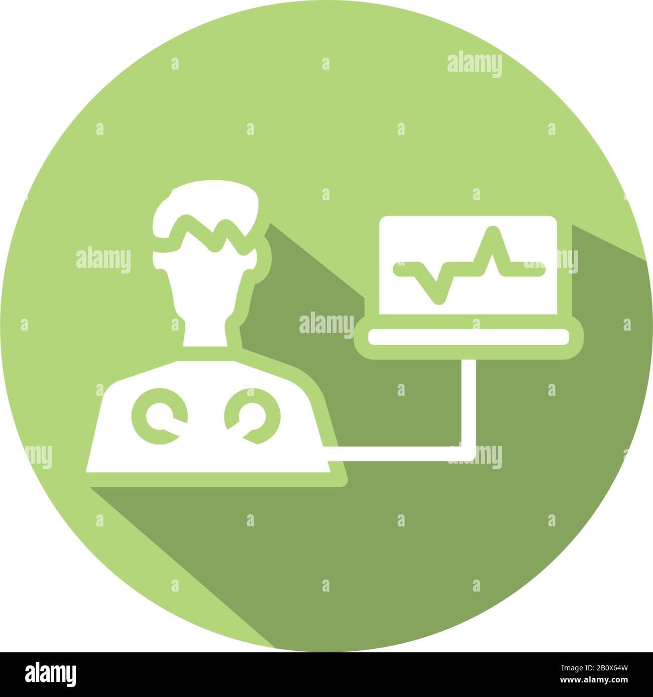 medical ekg machine cardiology pulse block style icon Stock Vector ...