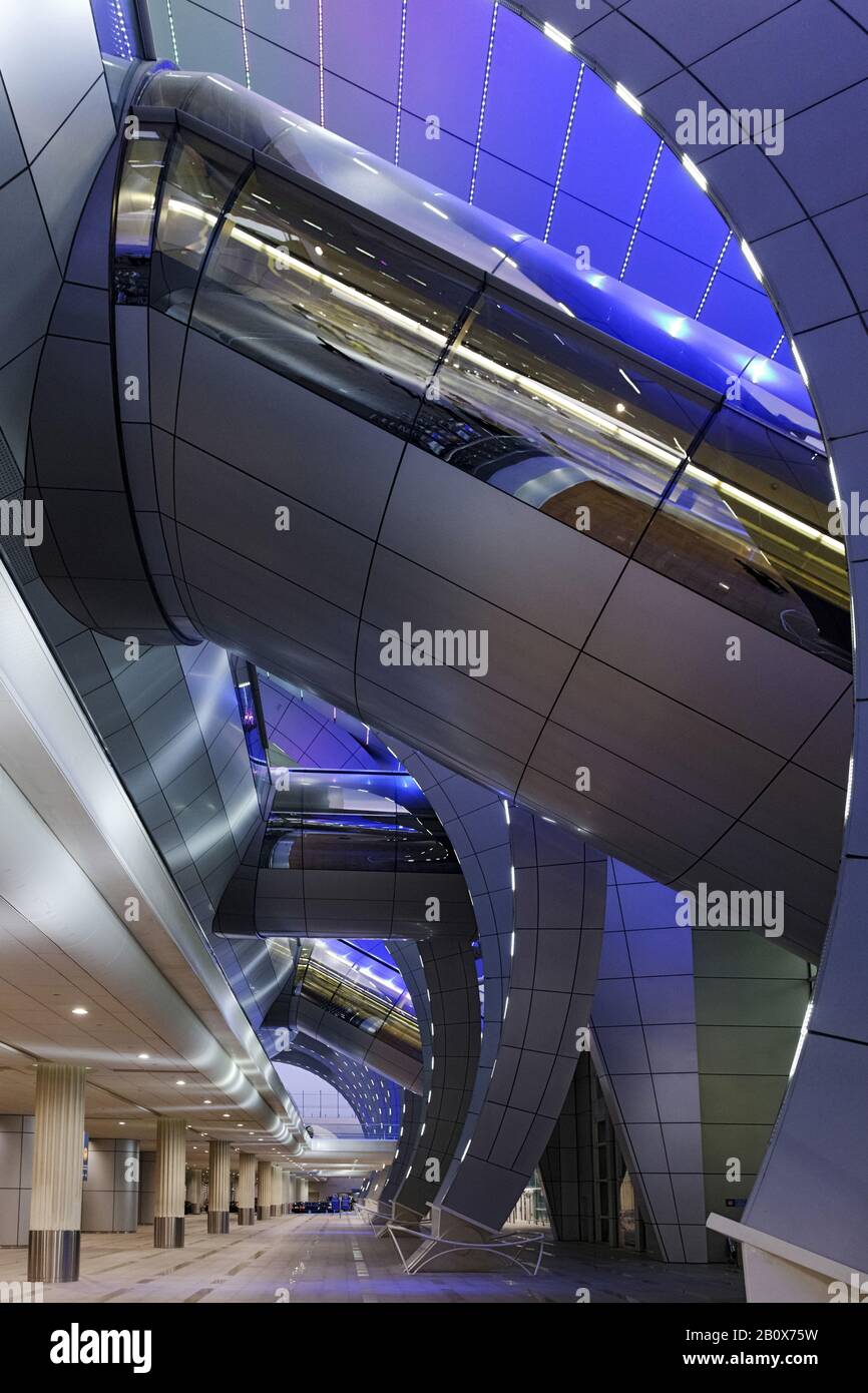 Dubai Airport Terminal 3, Dubai, United Arab Emirates, Asia Stock Photo