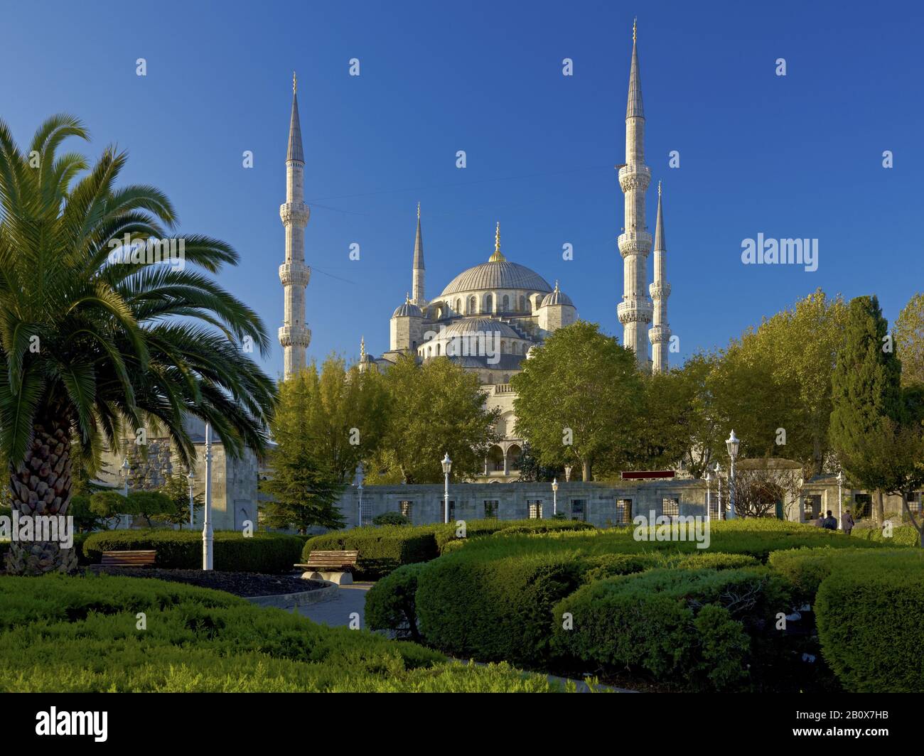 Sultan Ahmed Mosque, Blue Mosque, Istanbul, Marmara Region, Turkey, Stock Photo