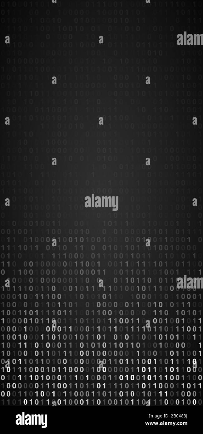 Binary Code Screen Stock Vector