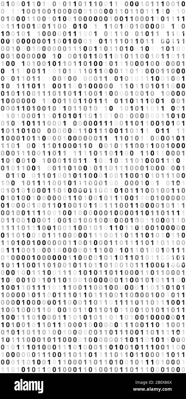 Binary Code Screen Stock Vector