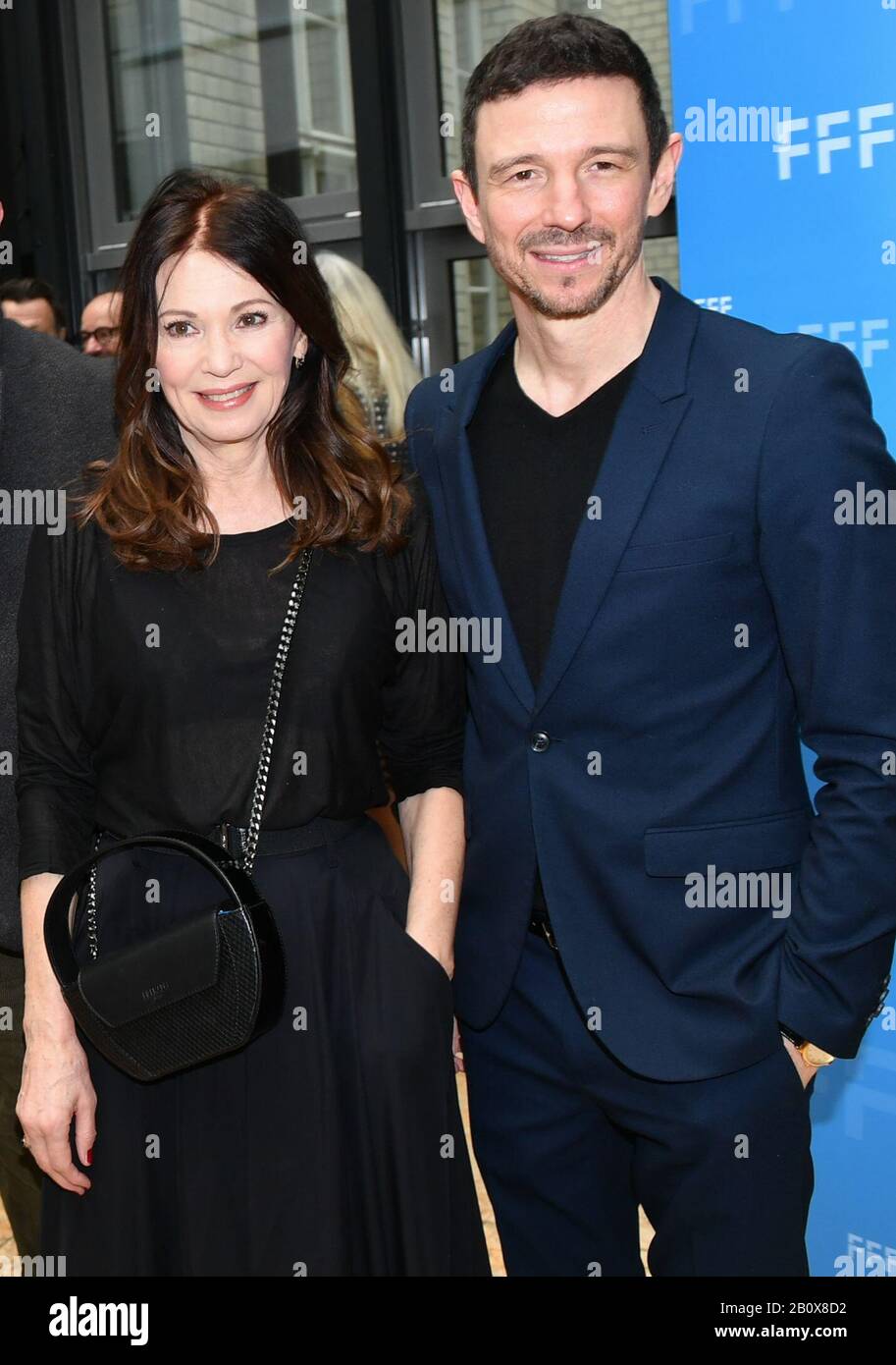 21 February 2020 Berlin 70th Berlinale Reception Filmfernsehfonds Bayern Actress Iris Berben And Her Son The Producer Oliver Berben The International Film Festival Takes Place From 20 02 To 01 03 2020 Photo Jens Kalaene Dpa Zentralbild Dpa