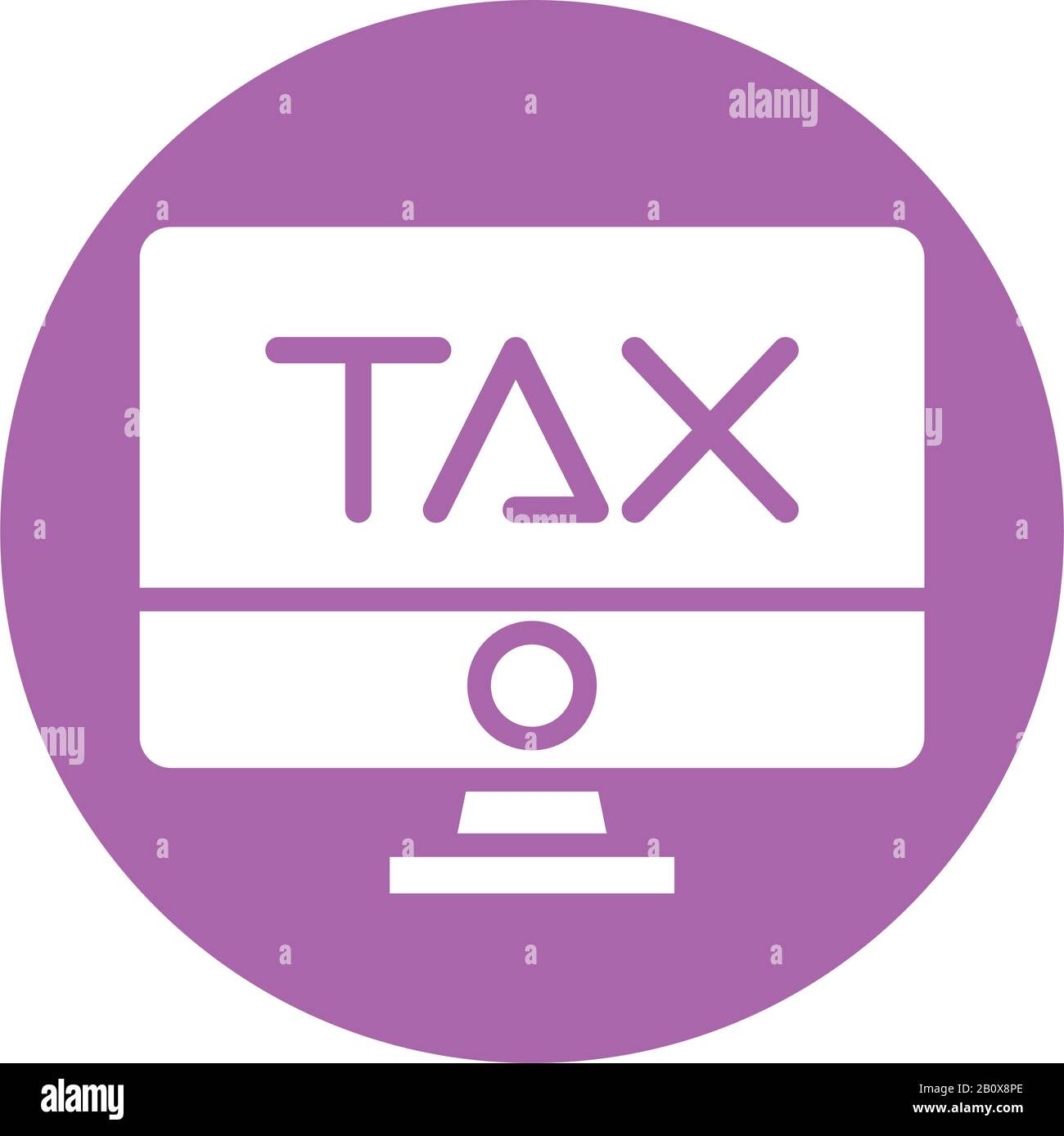 tax obligation in monitor computer Stock Vector Image & Art Alamy
