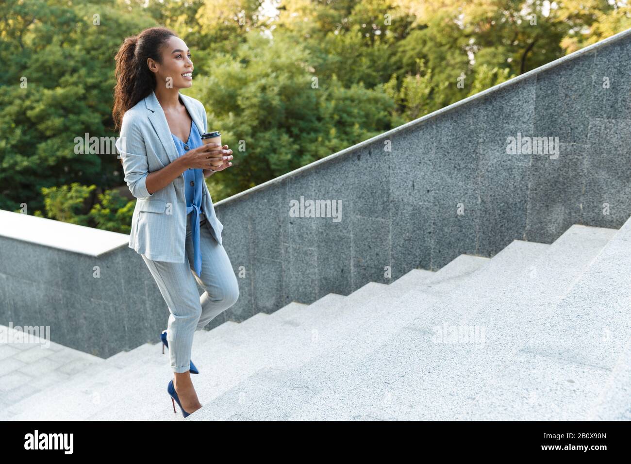 Girl Walking Up Stairs Outside High Resolution Stock Photography and ...