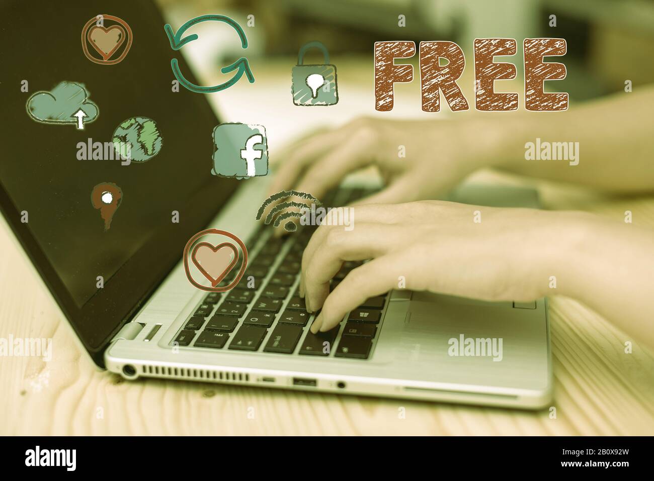Text sign showing Free. Business photo showcasing Enjoying ...
