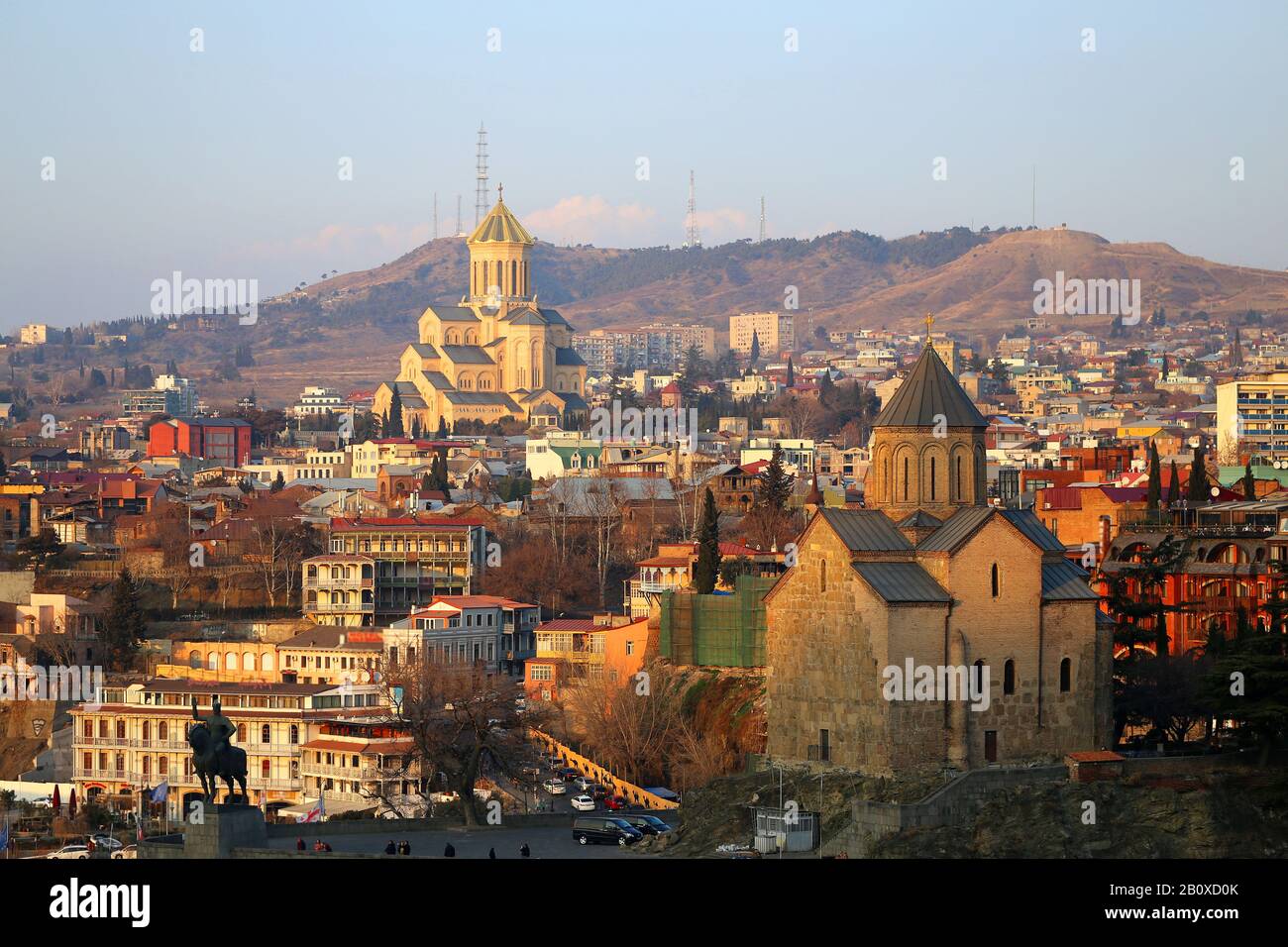 Photos of types of landscape Tbilisi Georgia Stock Photo