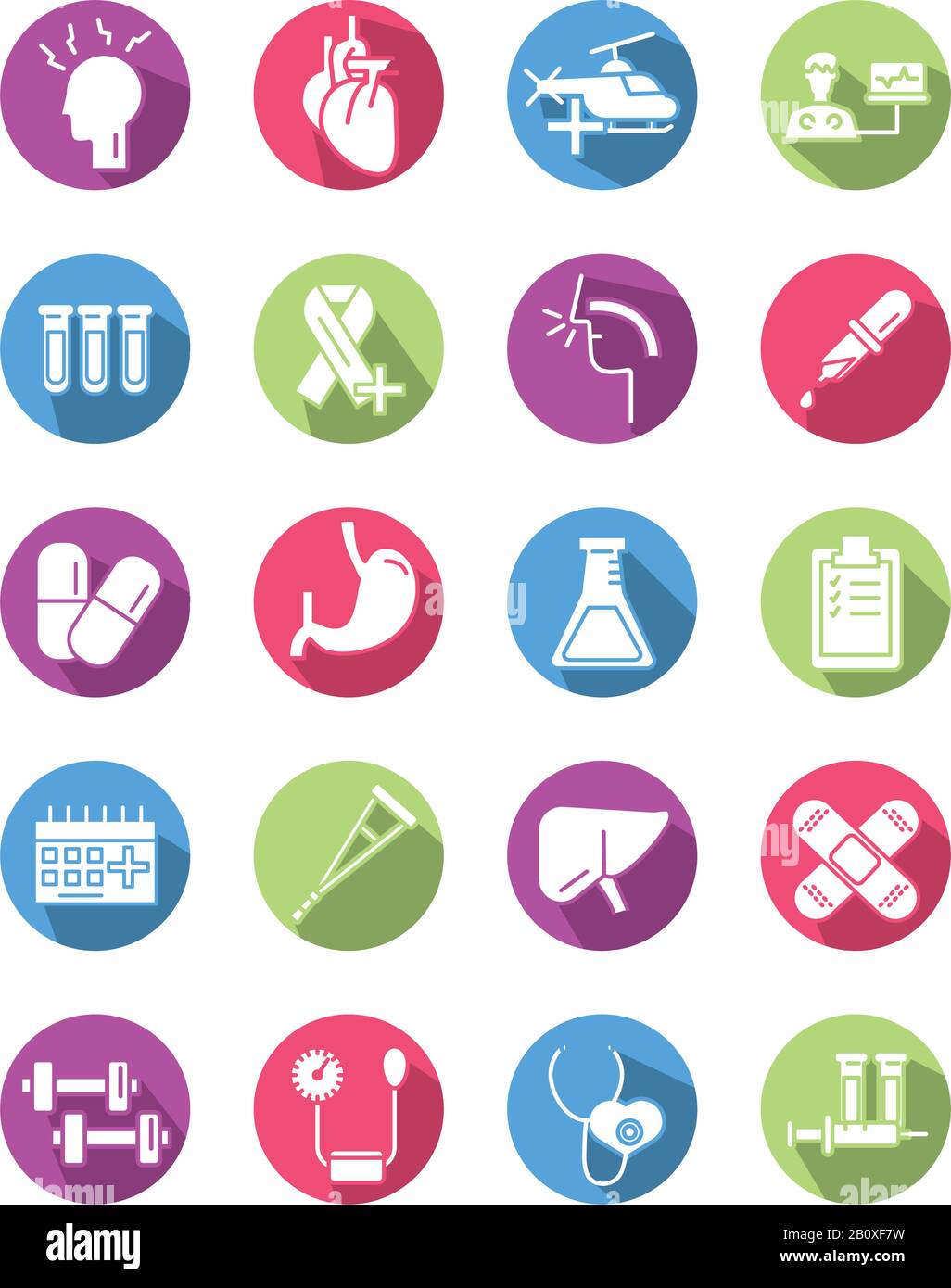 bundle of medical block style set icons Stock Vector Image & Art - Alamy
