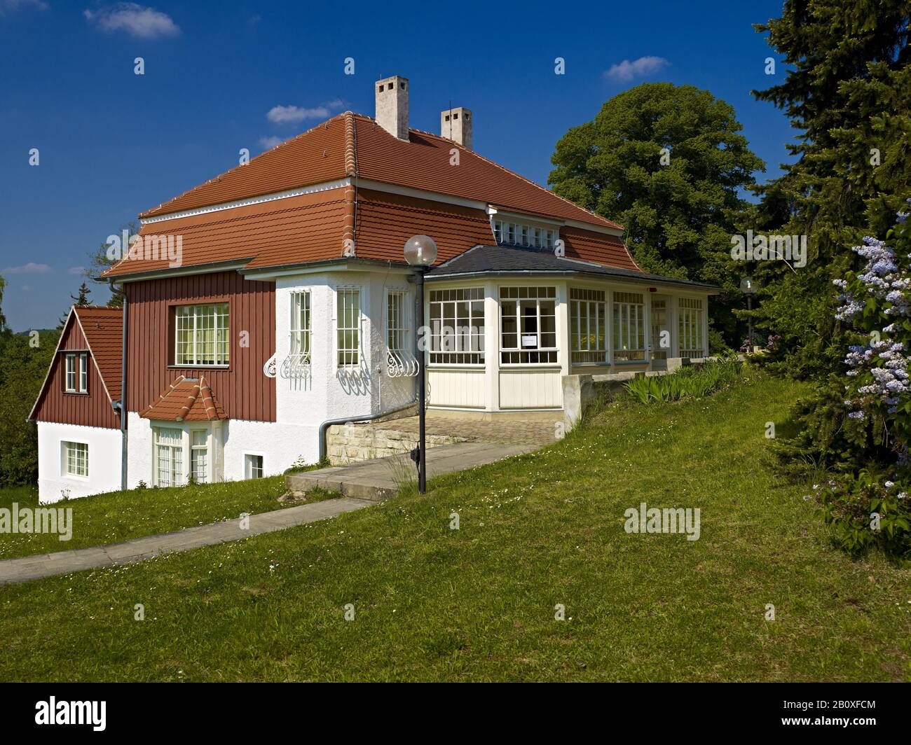 Max Klinger's house in Kleinjena, Saxony-Anhalt, Germany, Stock Photo