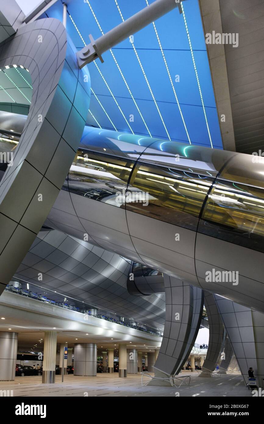 Dubai Airport Terminal 3, Dubai, United Arab Emirates, Asia Stock Photo