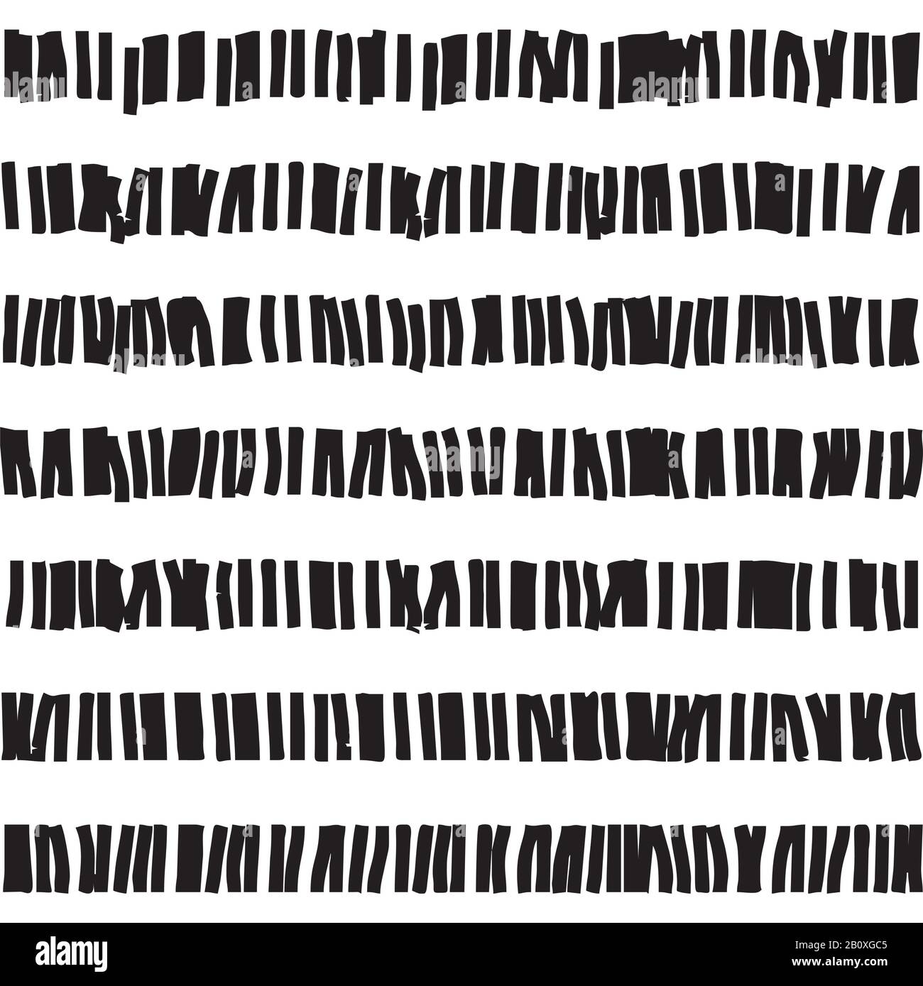 Dashed seamless pattern. Abstract seamless texture in black and white colors. Vector illustration in EPS8 format, pattern swatch include. Stock Vector