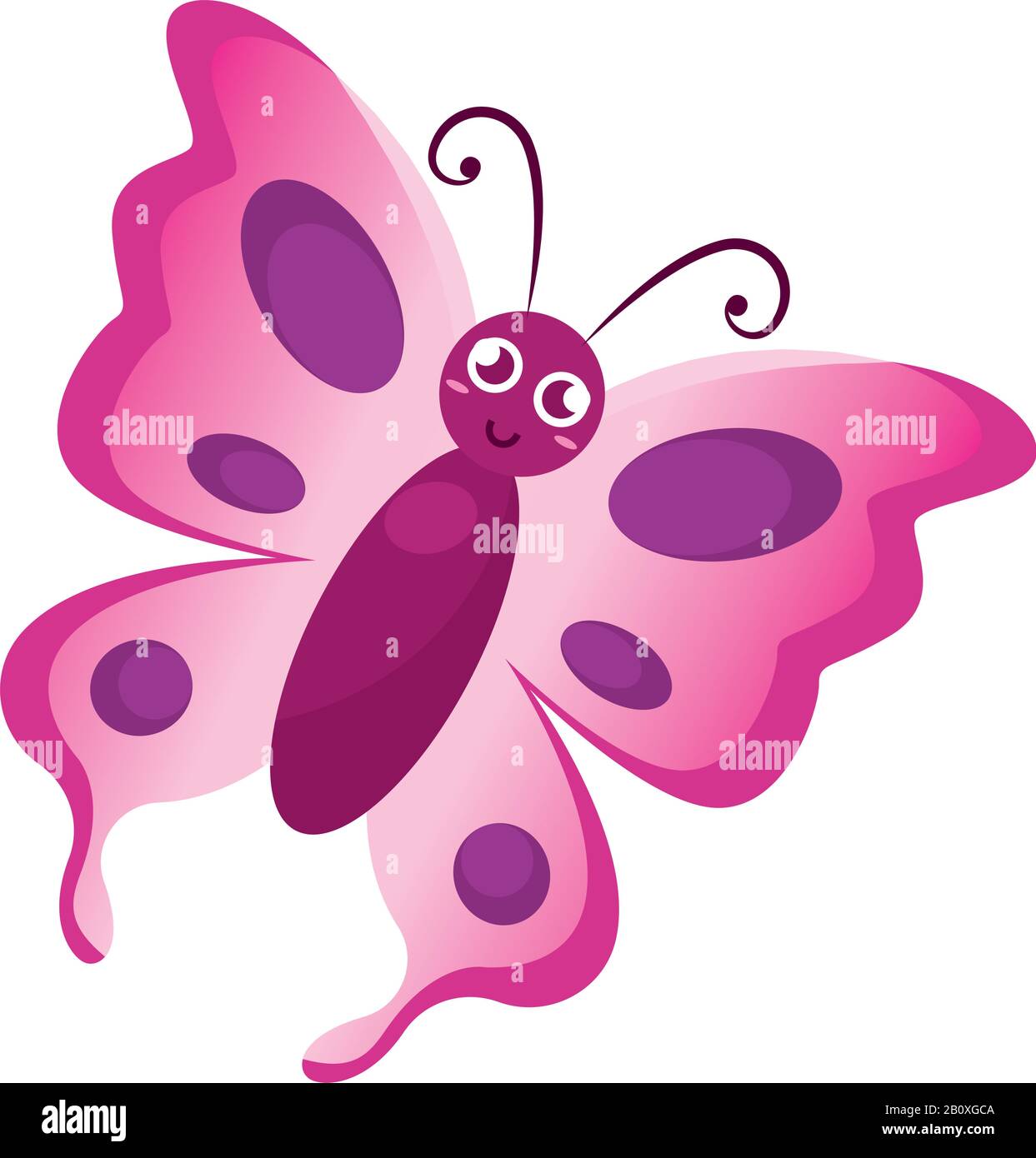 Isolated cute butterfly Stock Vector