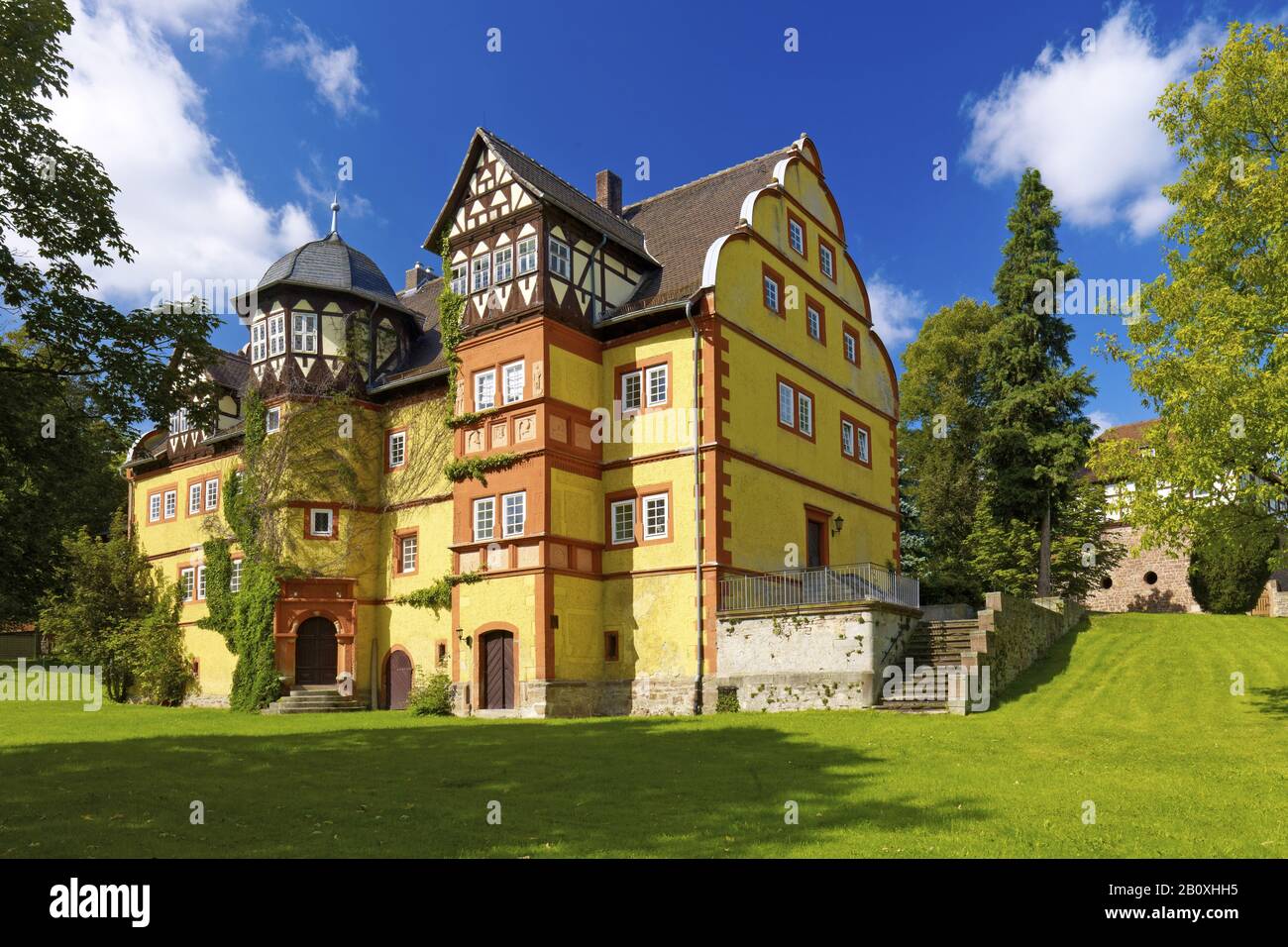 Geyso Castle, Mansbach-Hohenroda, Hersfeld-Rotenburg District, East Hesse, Germany, Stock Photo
