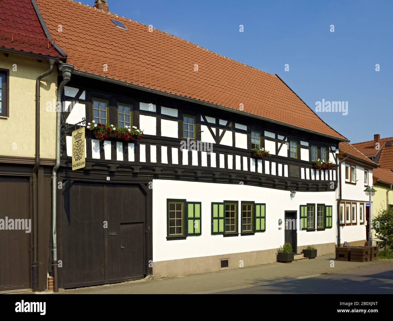 Ancestral home of the Bach family, Bach Museum, Wechmar, Thuringia, Germany, Stock Photo