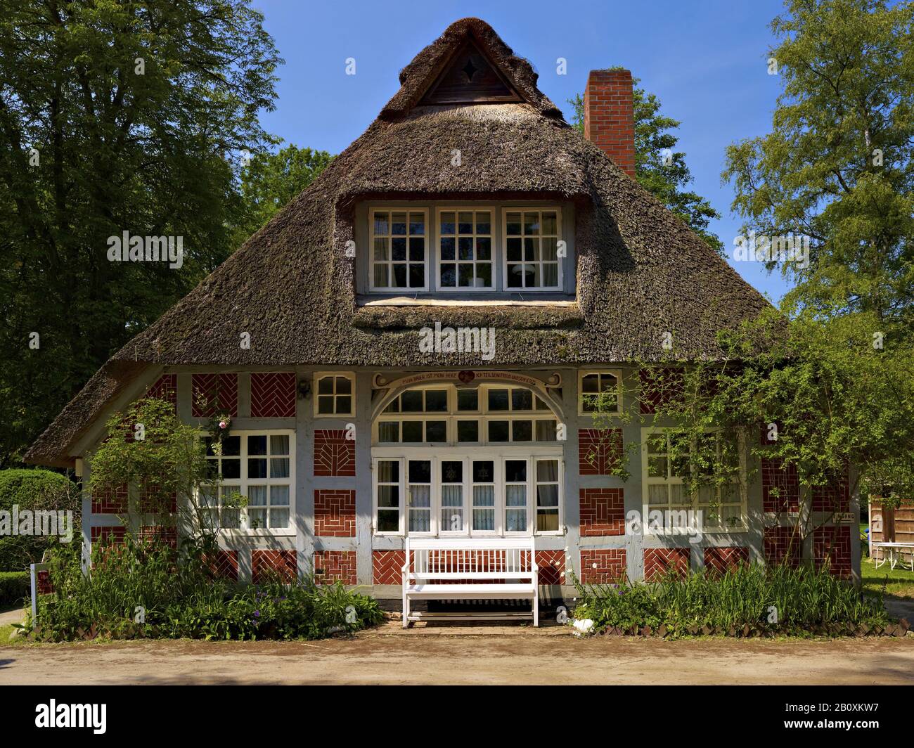 Haus im Schluh, home of Martha Vogeler, Worpswede, Lower Saxony, Germany, Stock Photo