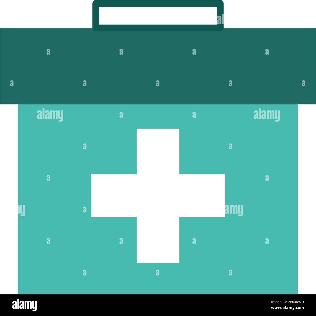 medical kit handle line and fill style icon Stock Vector Image & Art ...