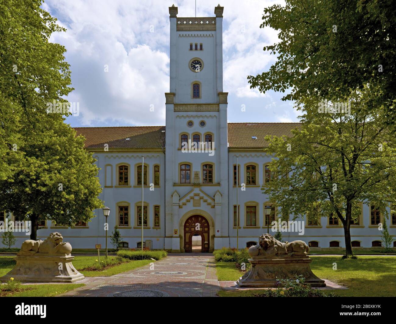 Aurich Castle, East Frisia, Lower Saxony, Germany, Stock Photo