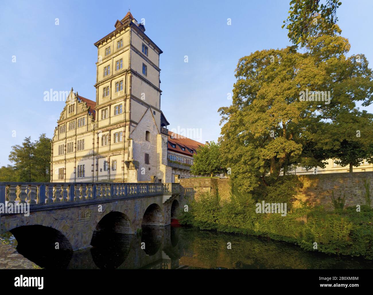 Brake Castle near Lemgo, East Westphalia-Lippe, North Rhine-Westphalia, Germany, Stock Photo