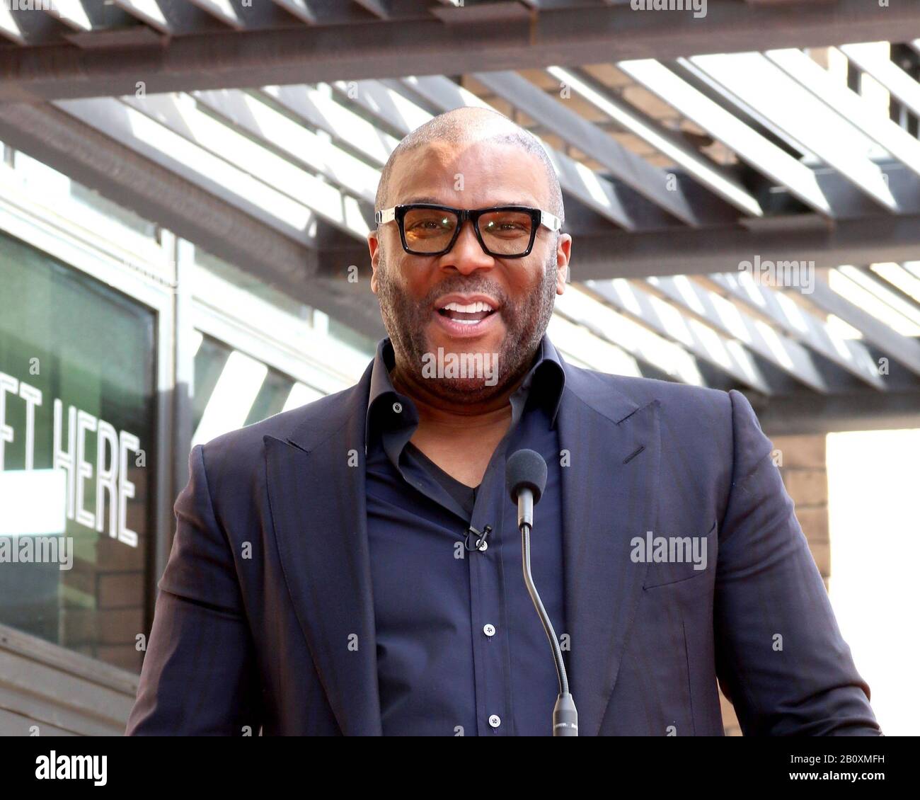 Los Angeles, CA. 21st Feb, 2020. Tyler Perry at the induction ceremony for Star on the Hollywood Walk of Fame for Dr. Phil McGraw, Hollywood Boulevard, Los Angeles, CA February 21, 2020. Credit: Priscilla Grant/Everett Collection/Alamy Live News Stock Photo