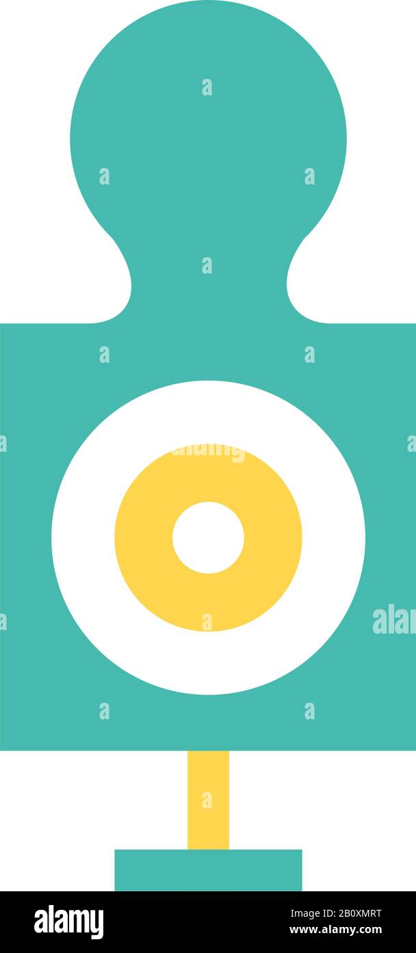 target military force line and fill style icon Stock Vector Image & Art ...