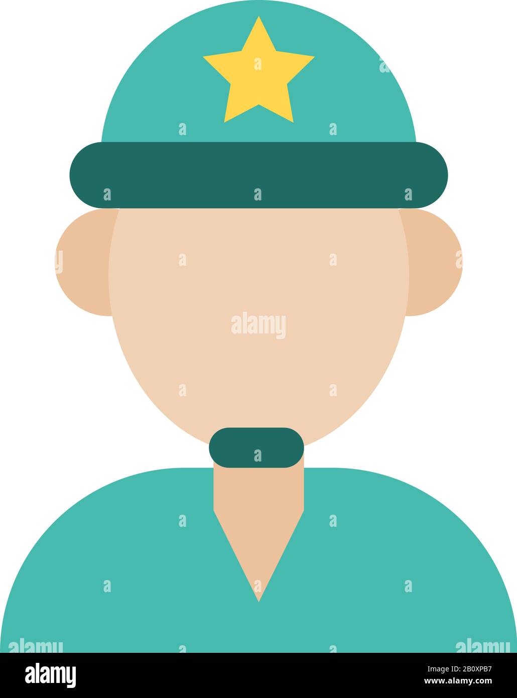 soldier military force line and fill style icon Stock Vector Image ...