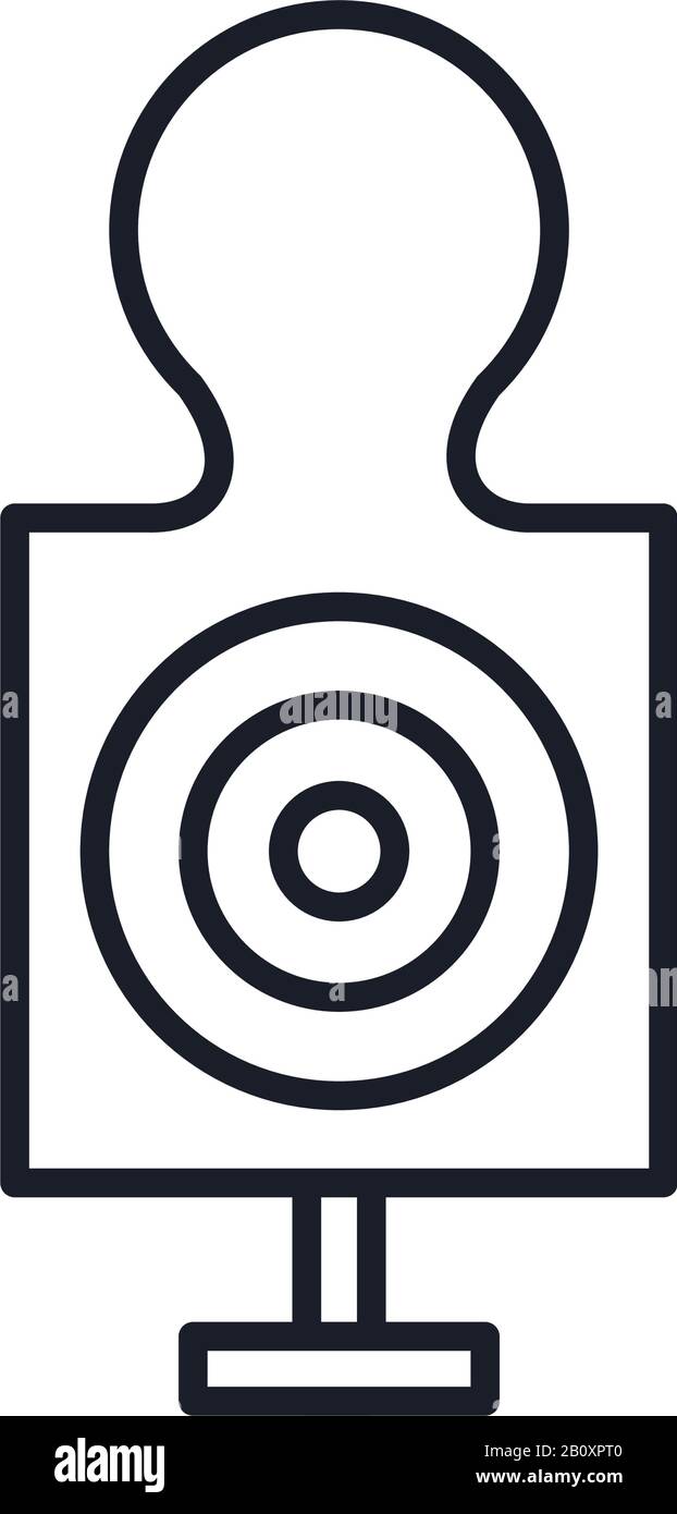 target military force line and fill style icon Stock Vector Image & Art ...