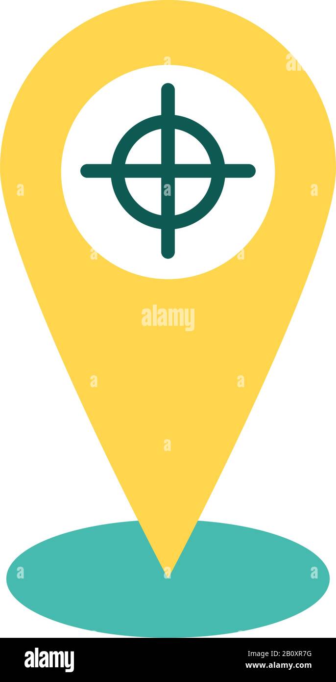 target military force line and fill style icon Stock Vector Image & Art ...