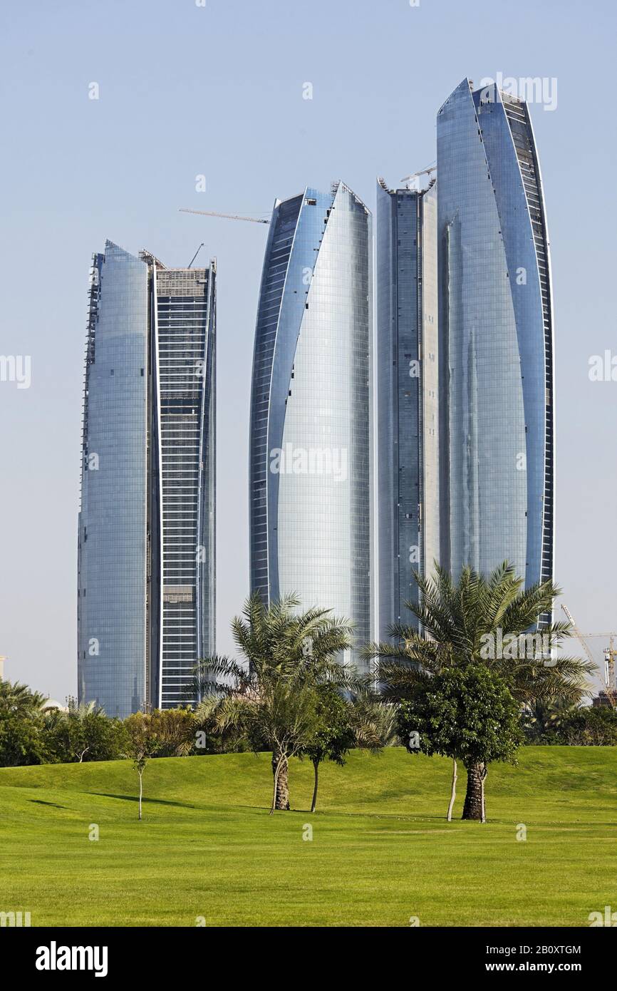 Office building, Abu Dhabi, United Arab Emirates Stock Photo Alamy