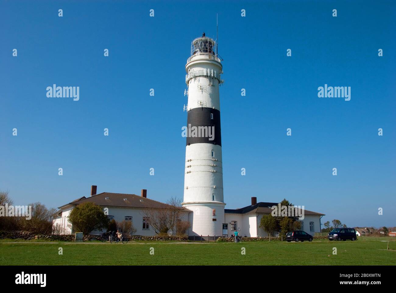 Kampen Lighthouse, Germany, Schleswig-Holstein, Sylt, Kampen Stock Photo