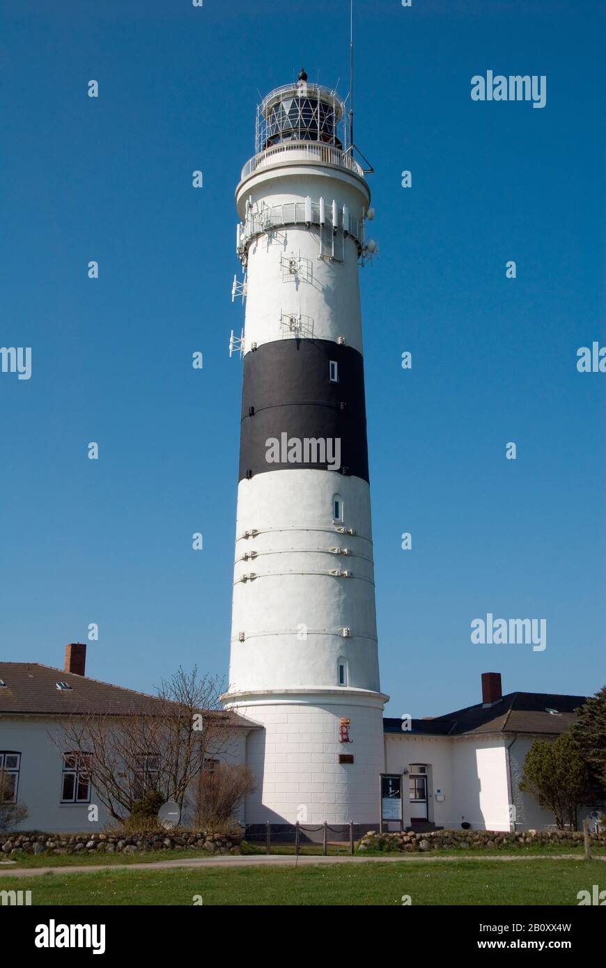 Kampen Lighthouse, Germany, Schleswig-Holstein, Sylt, Kampen Stock Photo