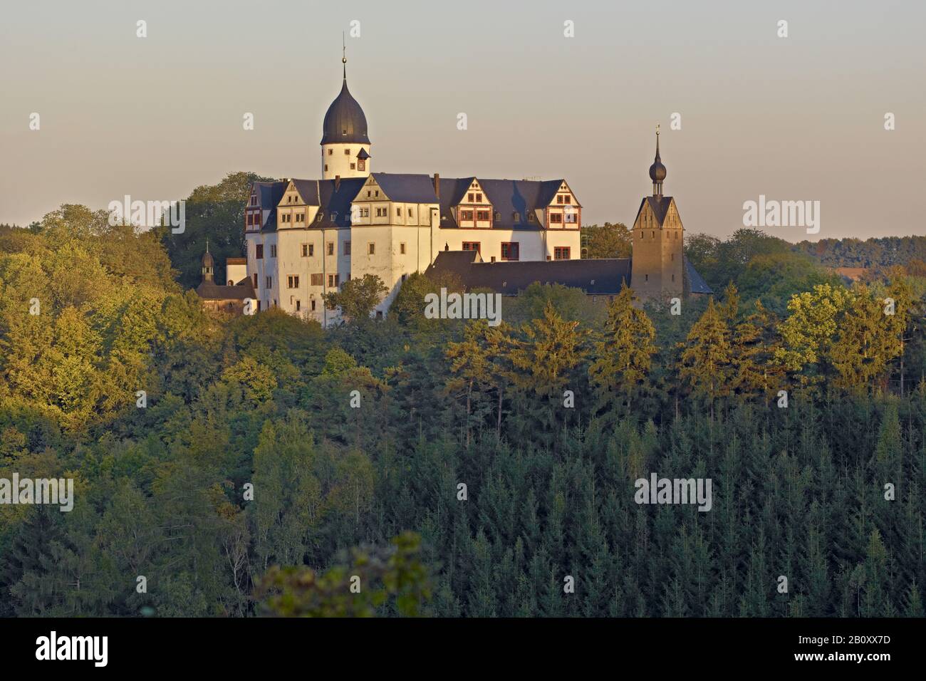 Rochsburg Castle, Rochsburg bei Lunzenau, Saxony, Germany, Stock Photo