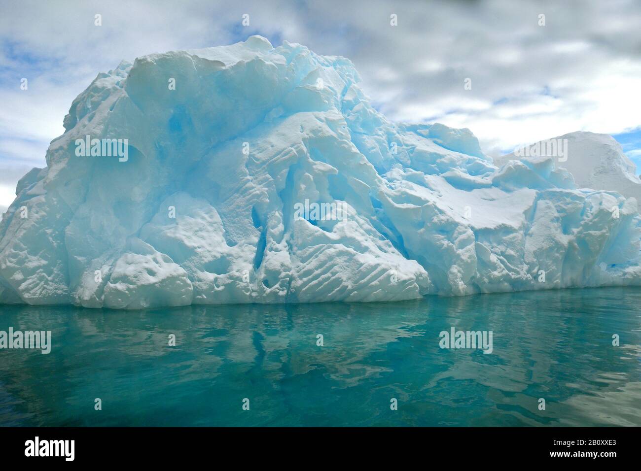 icebergs at Port Lockroy, Antarctica, Wiencke-Insel, Palmer-Archipel Stock Photo