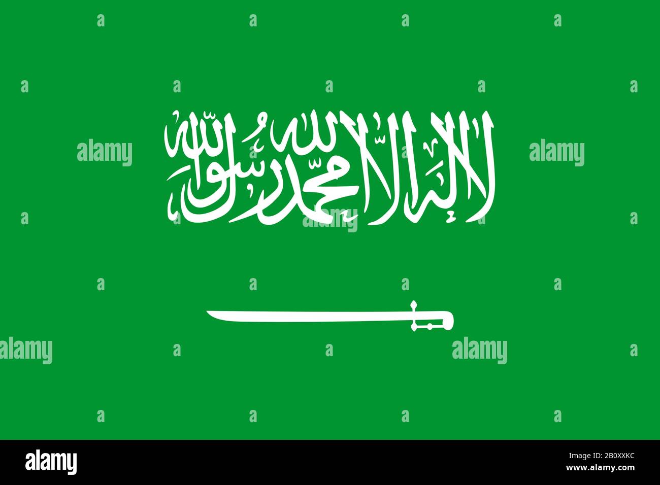 flag of Saudi Arabia, Saudi Arabia Stock Photo