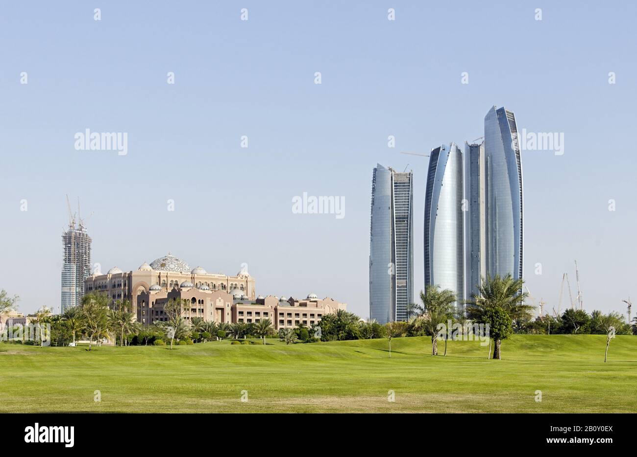 Office building, Abu Dhabi, United Arab Emirates Stock Photo Alamy