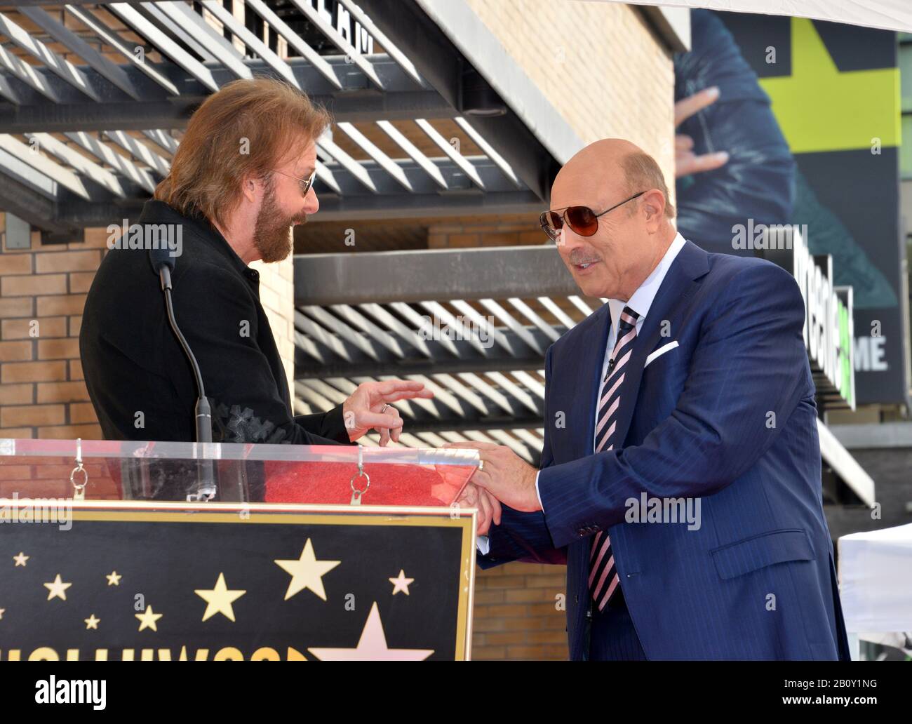 Los Angeles, USA. 21st Feb, 2020. LOS ANGELES, CA. February 21, 2020: Ronnie Dunn & Dr. Phil McGraw at the Hollywood Walk of Fame Star Ceremony honoring Dr Phil McGraw. Pictures Credit: Paul Smith/Alamy Live News Stock Photo