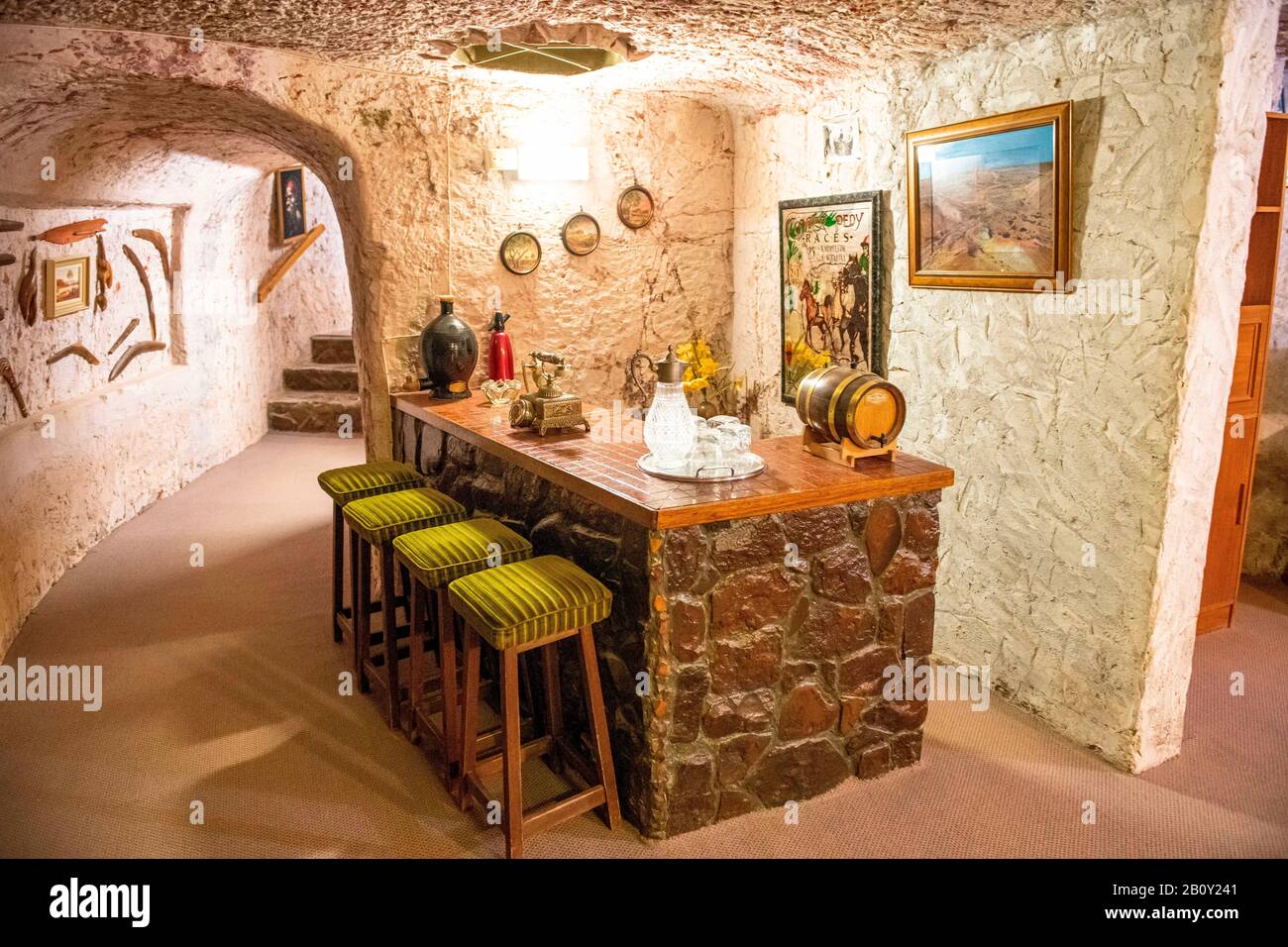 Faye's Underground Home in Coober Pedy, South Australia Stock Photo - Alamy, image size:1300x956