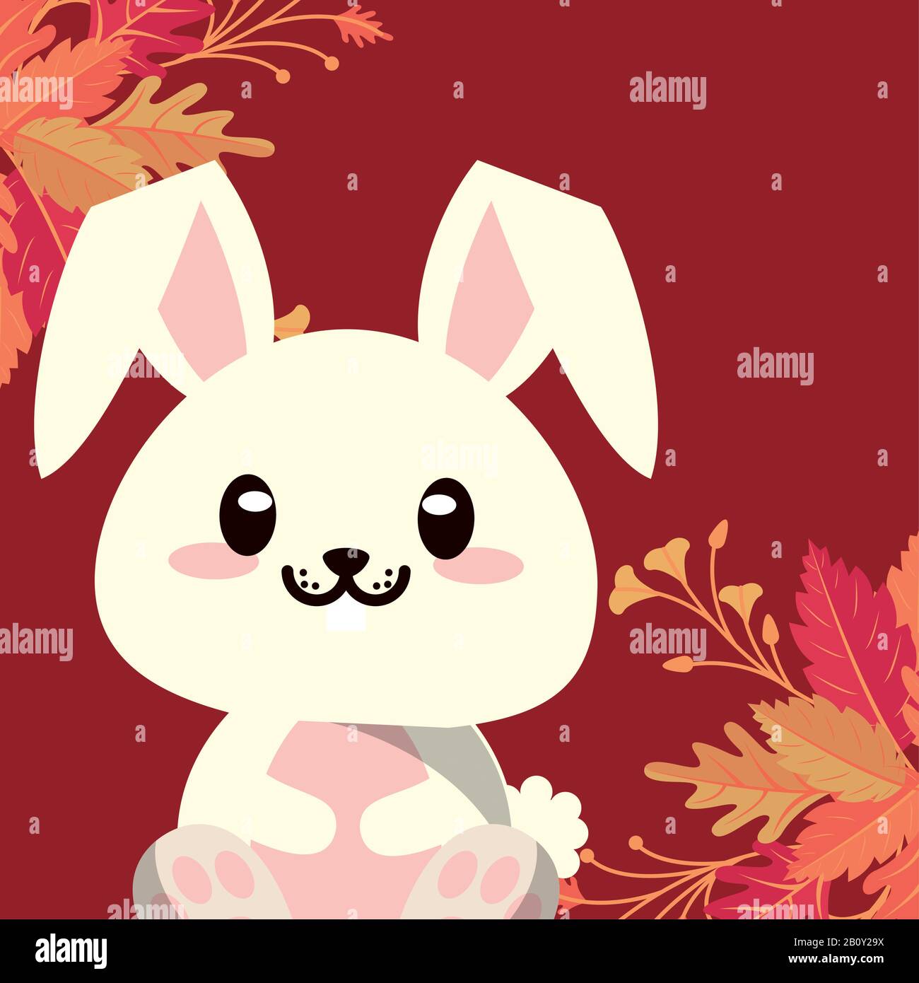 cute rabbit farm animal character Stock Vector Image & Art - Alamy