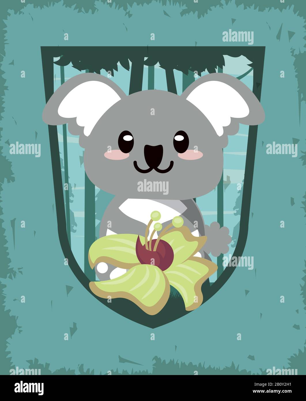 cute koala wild animal character icon Stock Vector Image & Art - Alamy