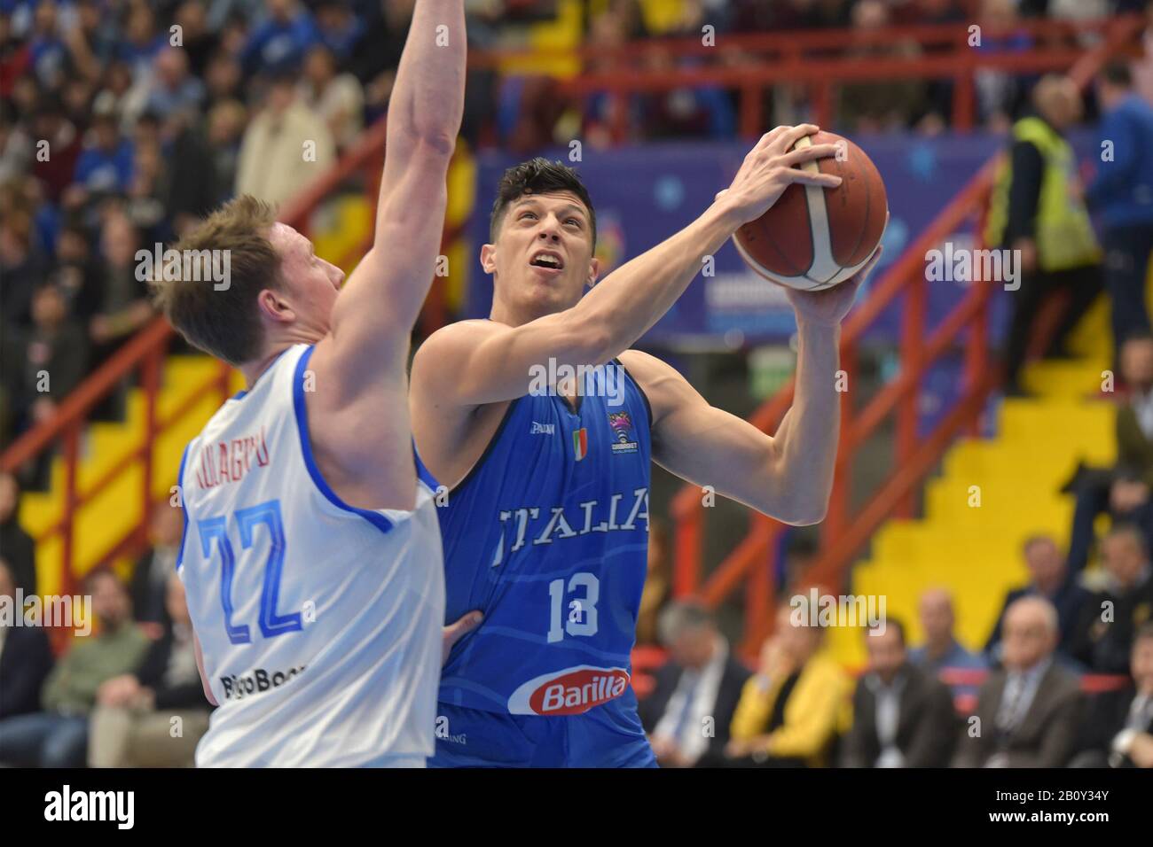 Italian national basketball team Italy vs Russia at the PalaBarbuto in  Naples. Italy beat, Russia. , . European