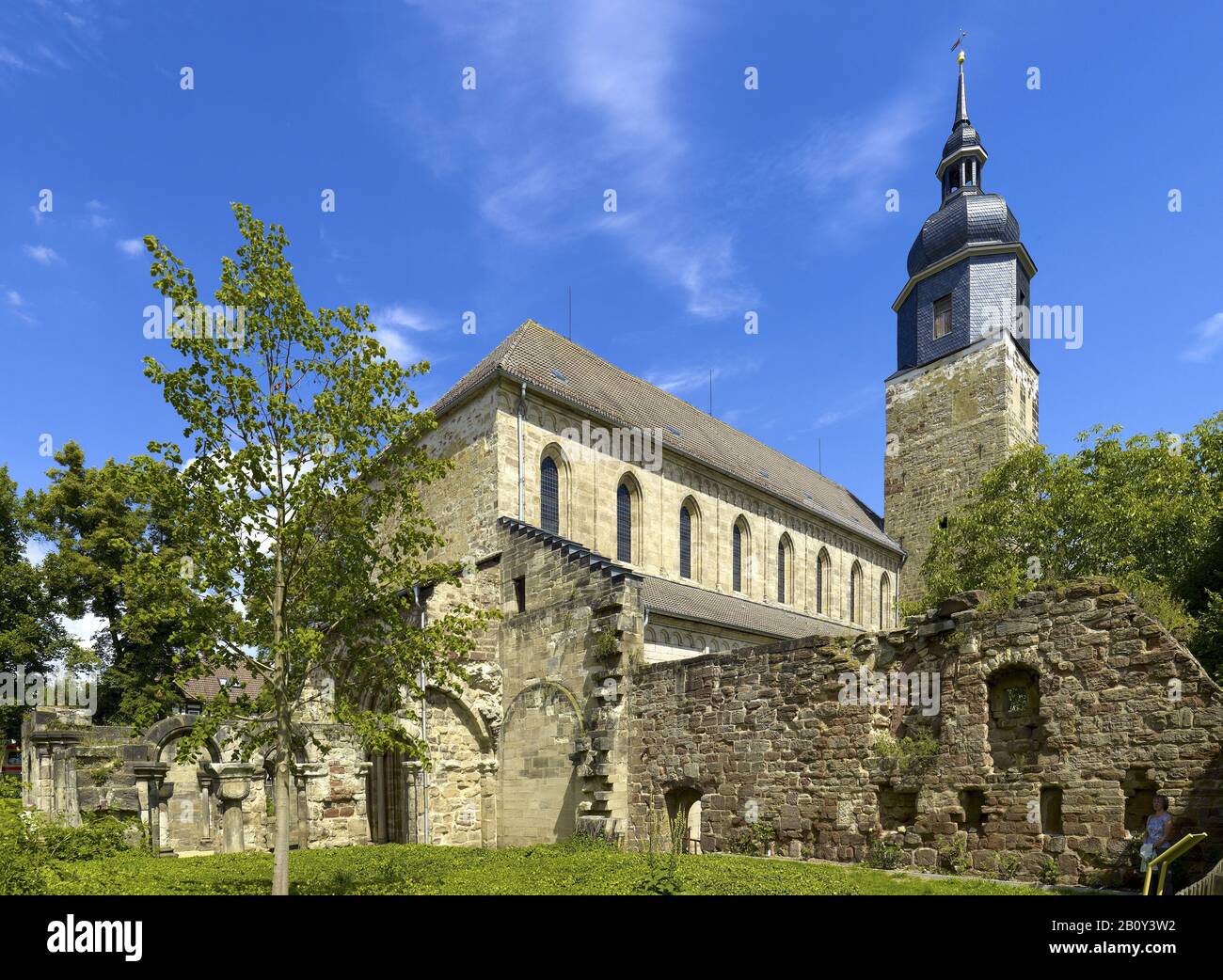 Klosterkirche Thalbürgel, Bürgel, Thuringia, Germany, Stock Photo