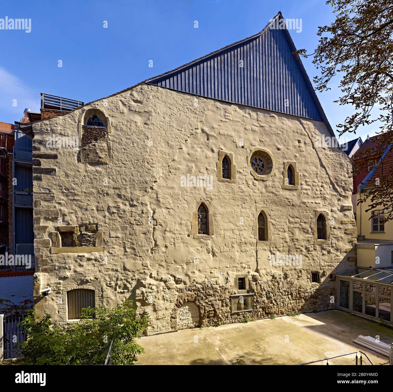 Old synagogue in Erfurt, Thuringia, Germany, Stock Photo